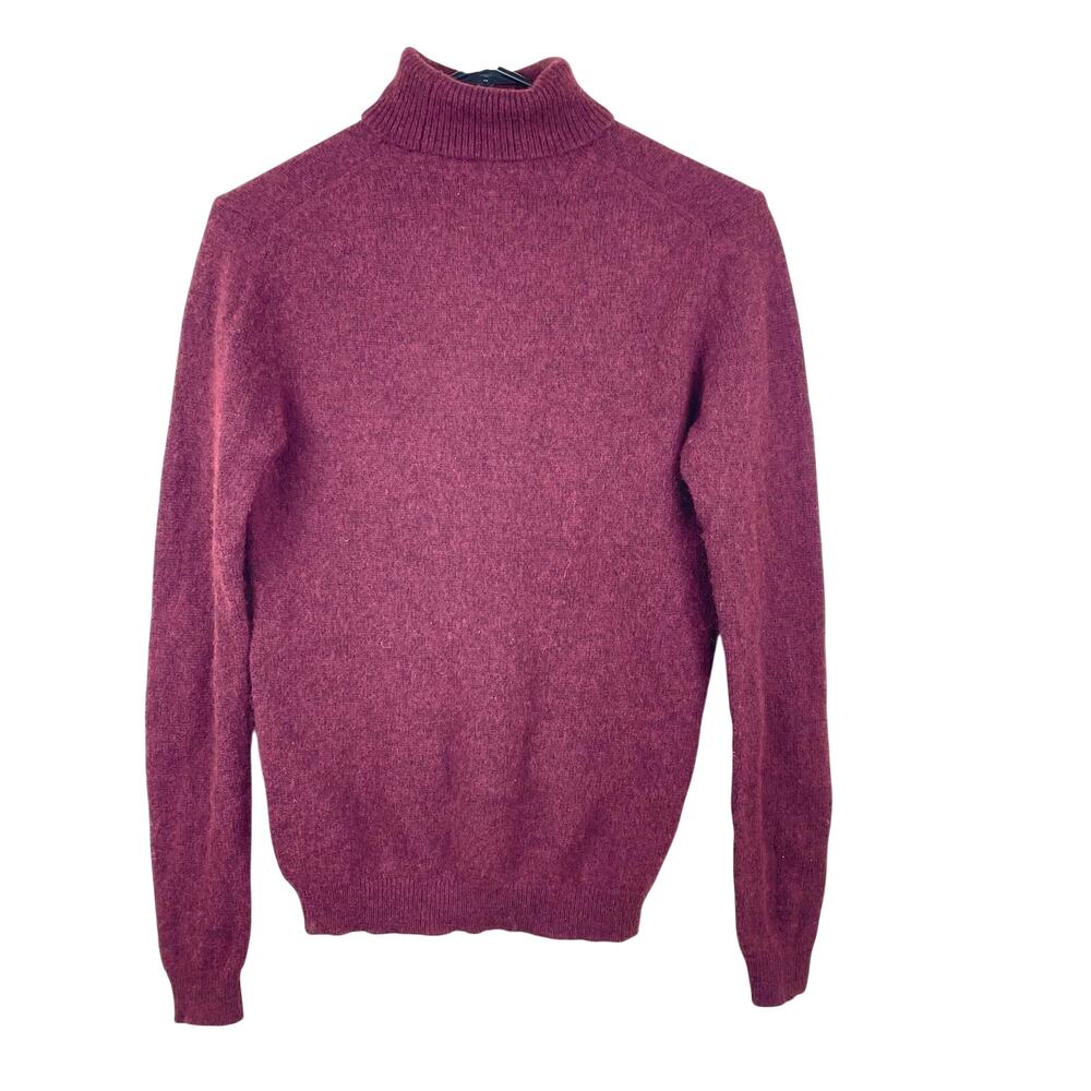 Womens Sweater Sz‎ XS %100 Lambswool Base Layer Minimalist Classic Quiet Luxury